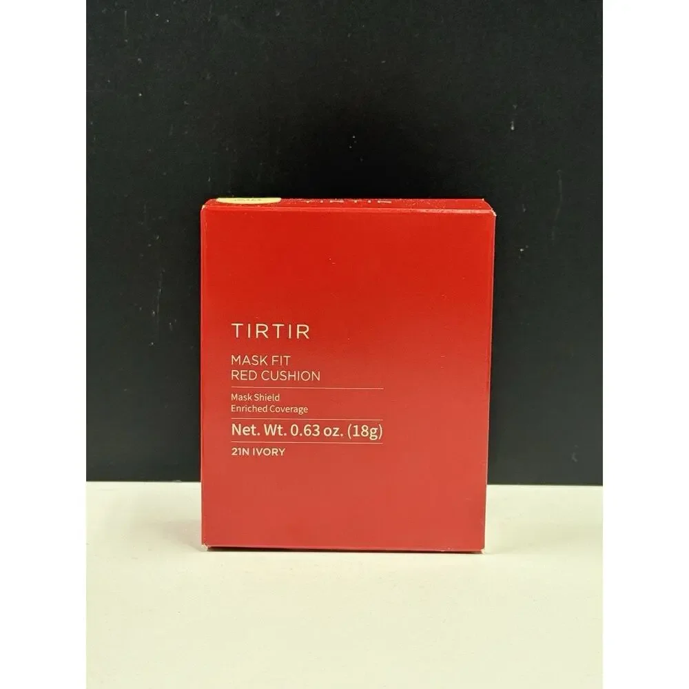 [US Seller] TIRTIR Mask Fit Red Cushion Foundation 21N Ivory (0.63 Fl Oz)